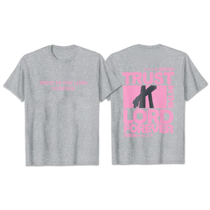 Christianartworkshop Confida nel Signore per sempre T-shirt - Grigio - 2XL - image 27