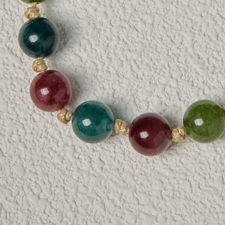 Christianartworkshop Braccialetti in agata tormalina naturale da 10 mm con medaglia miracolosa e crocifisso - image 6