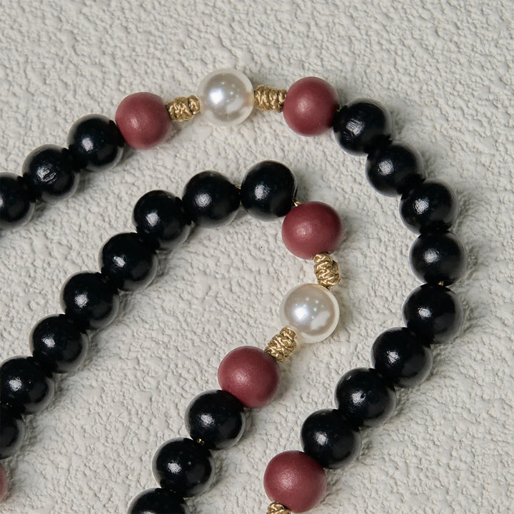 Rosario devozionale nero e rosso Christianartworkshop con benedizione di San Benedetto e croce rossa decorata - image 8