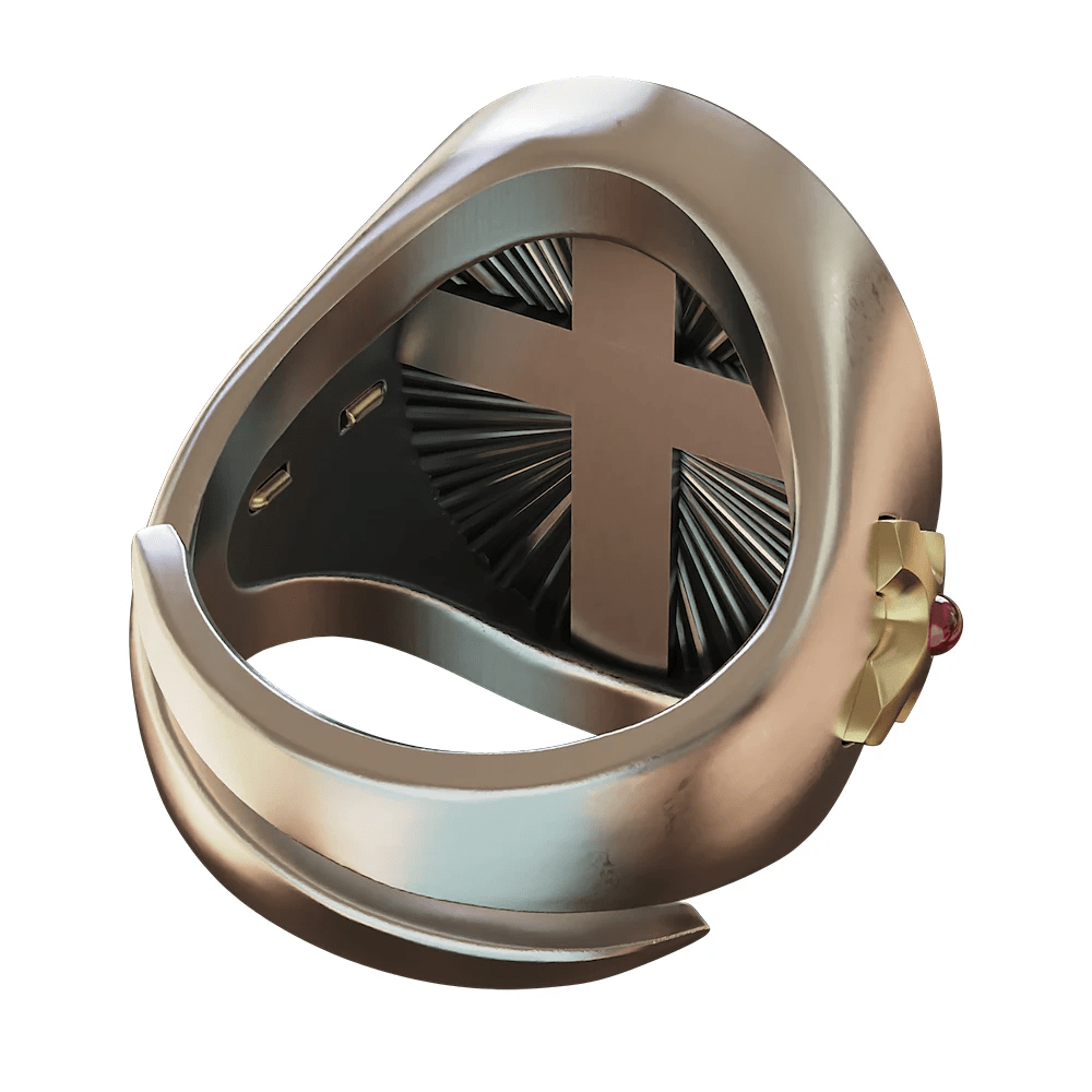 Christianartworkshop Anello Sacro Cuore di Gesù in argento 925: simbolo di amore e sacrificio - image 9