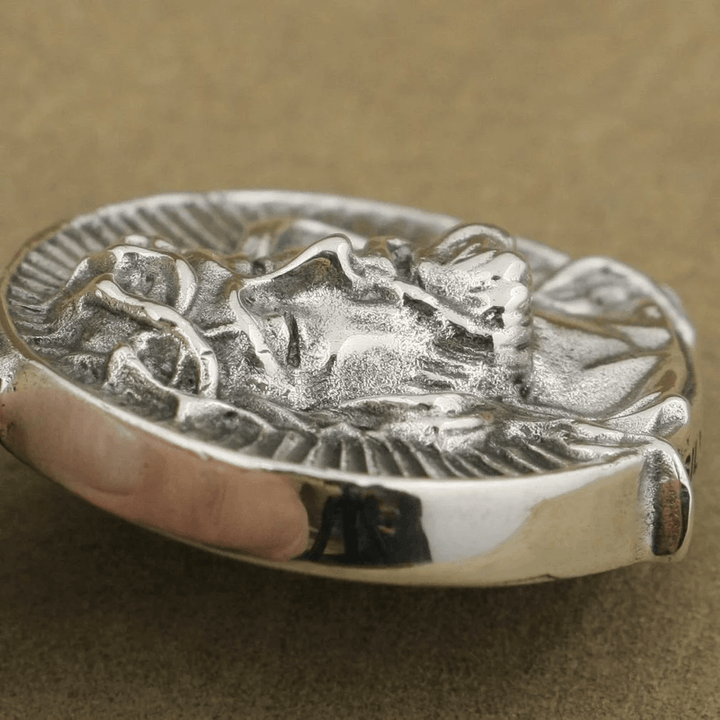 Collana sacra con corona di spine di Gesù in argento sterling 925 di Christianartworkshop - image 6