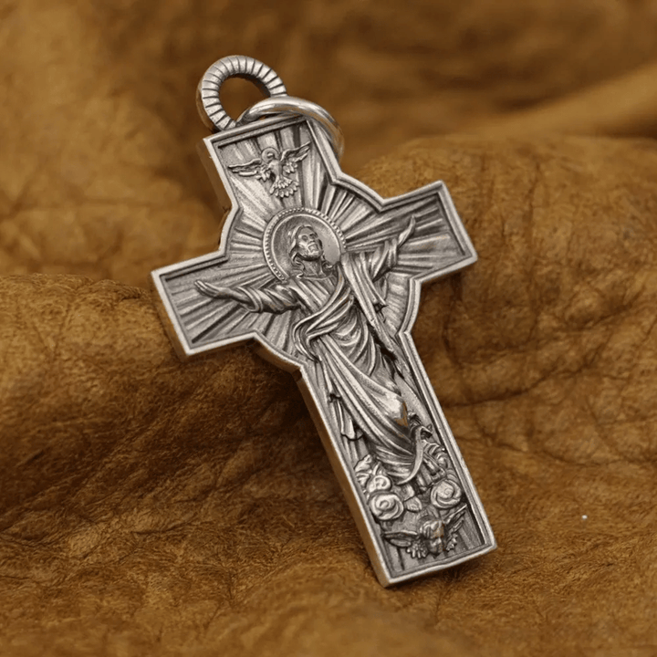 Collana Christianartworkshop con colomba dell'Ascensione di Gesù Cristo con lo Spirito Santo in argento sterling - image 5