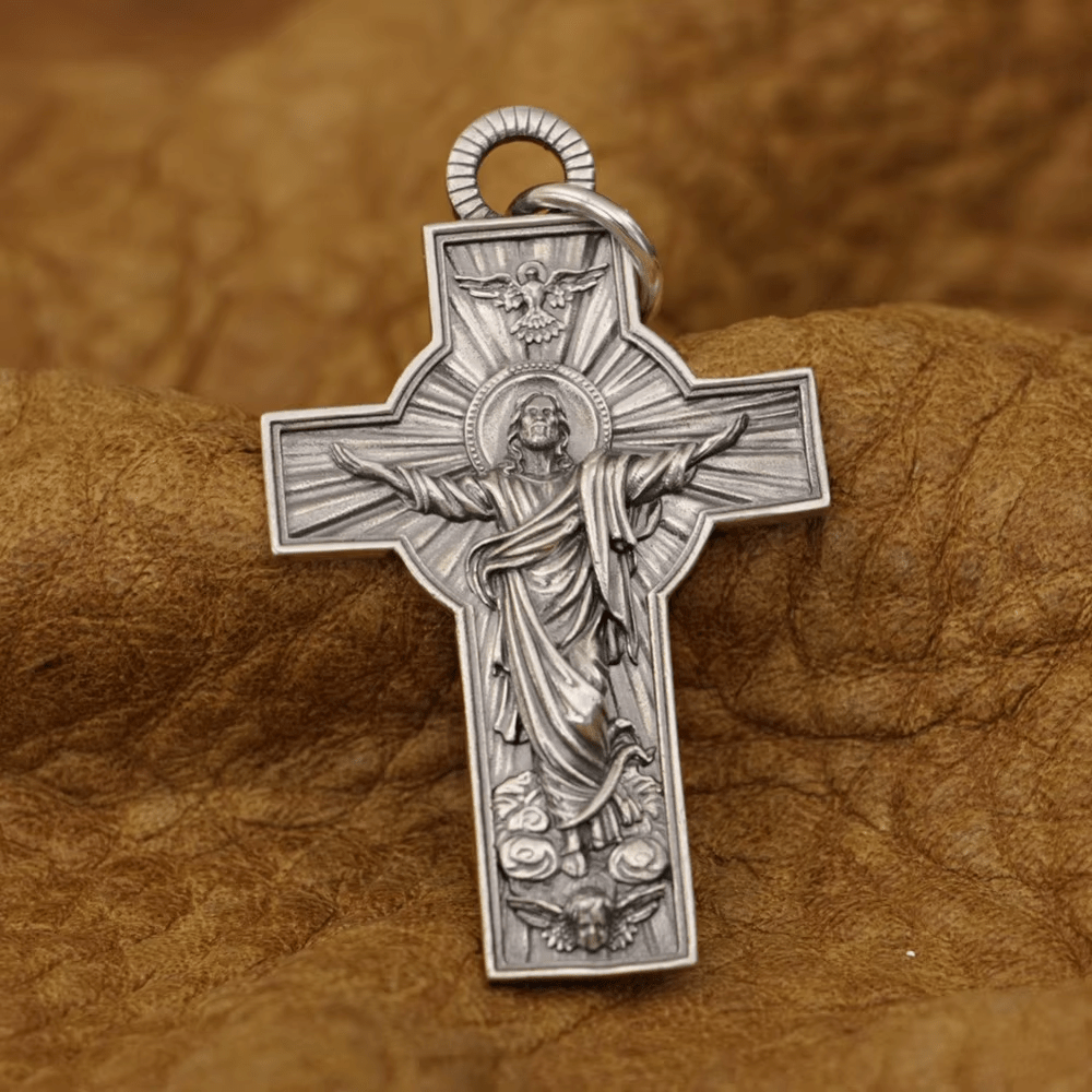 Collana Christianartworkshop con colomba dell'Ascensione di Gesù Cristo con lo Spirito Santo in argento sterling - S (40 mm) - image 0