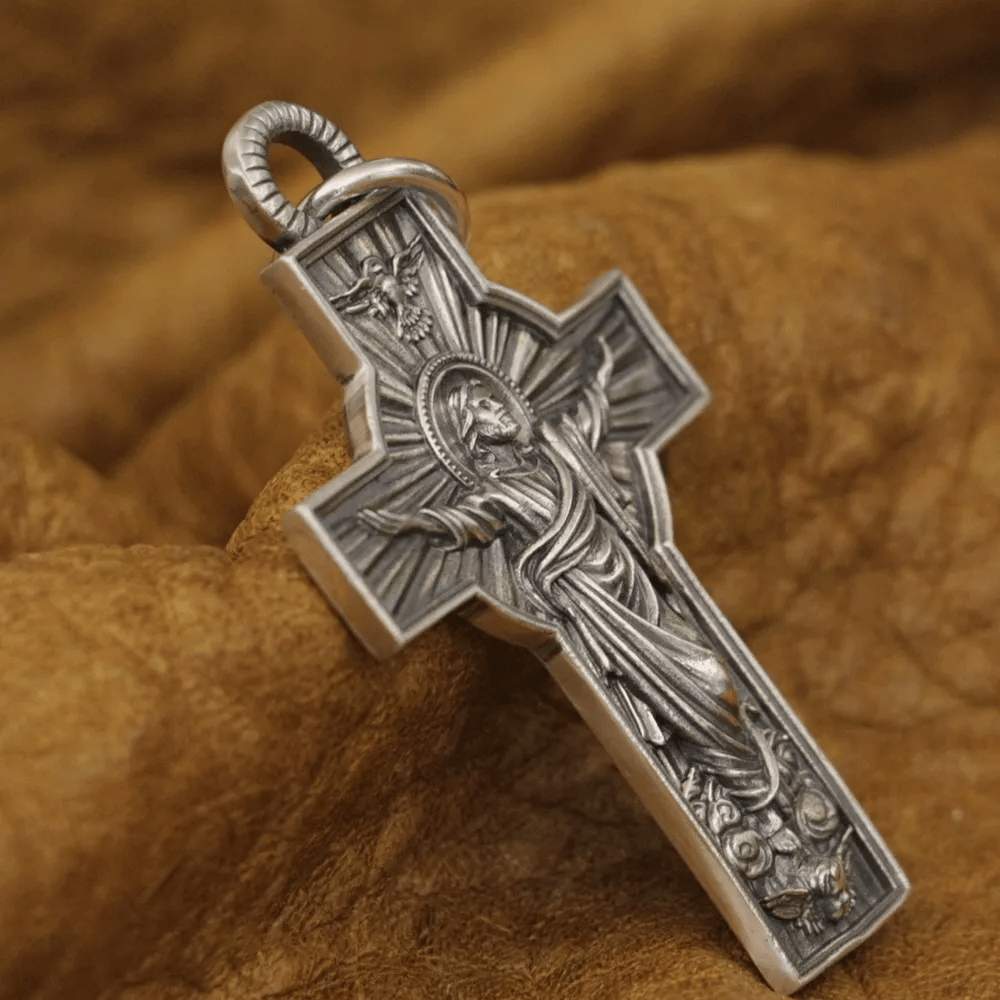 Collana Christianartworkshop con colomba dell'Ascensione di Gesù Cristo con lo Spirito Santo in argento sterling - image 6