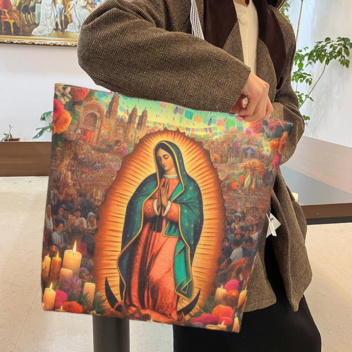 Christianartworkshop Faith & Function Borsa Tote Our Lady: stile spirituale per l'uso quotidiano - image 4