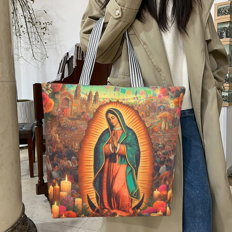 Christianartworkshop Faith & Function Borsa Tote Our Lady: stile spirituale per l'uso quotidiano - image 7