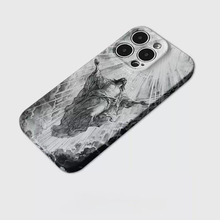 Christianartworkshop Heaven's Radiance Ascension of Christ Custodia per telefono: simbolo di speranza eterna - image 3