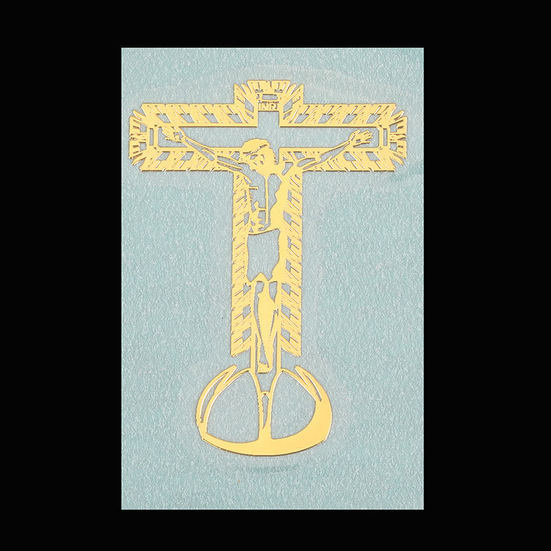 Christianartworkshop Adesivo Golden Saint per telefono: disponibili diverse figure sacre - Crocifisso di Gesù Cristo - image 9