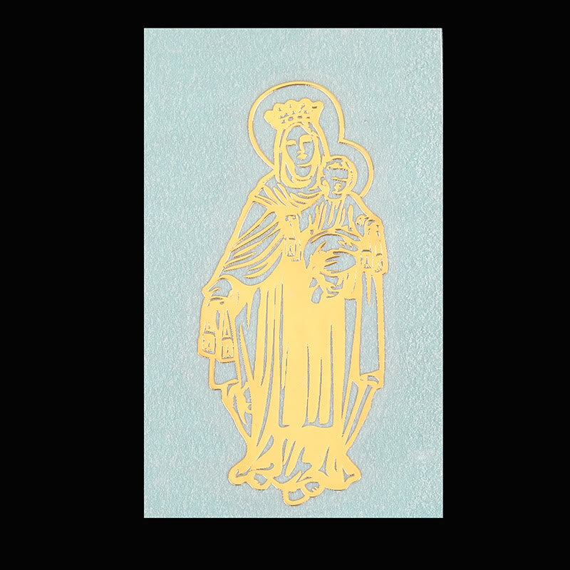 Christianartworkshop Adesivo Golden Saint per telefono: disponibili diverse figure sacre - Nostra Signora del Monte Carmelo - image 10