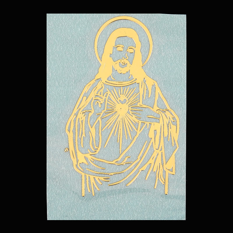 Christianartworkshop Adesivo Golden Saint per telefono: disponibili diverse figure sacre - Sacro Cuore di Gesù - image 5