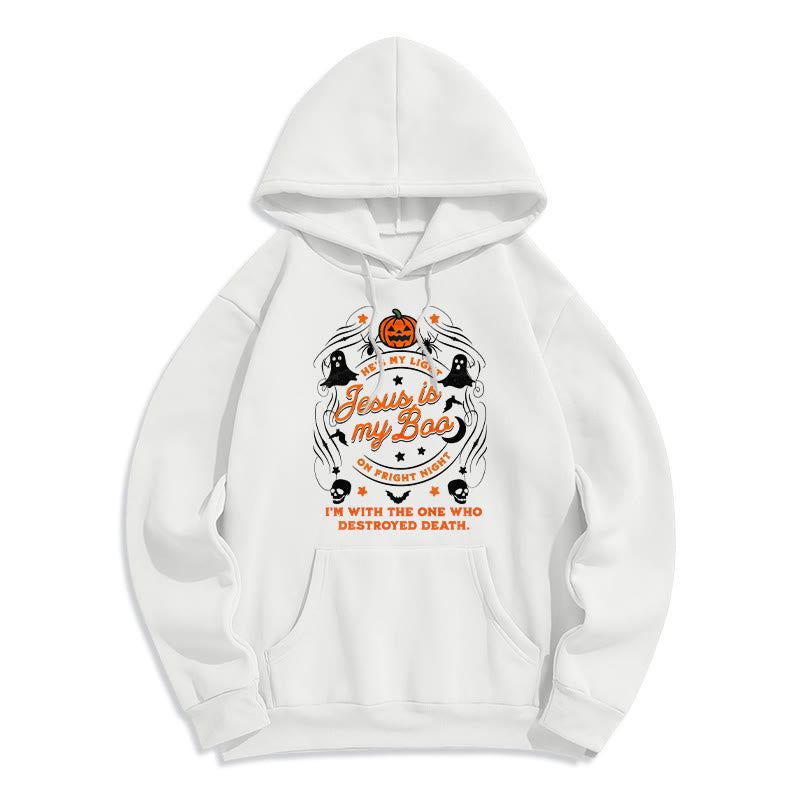 Christianartworkshop Felpa con cappuccio in poliestere foderata in pile stile Gesù è il mio tesoro con lo Spirito Santo - Bianco - 2XL - image 0