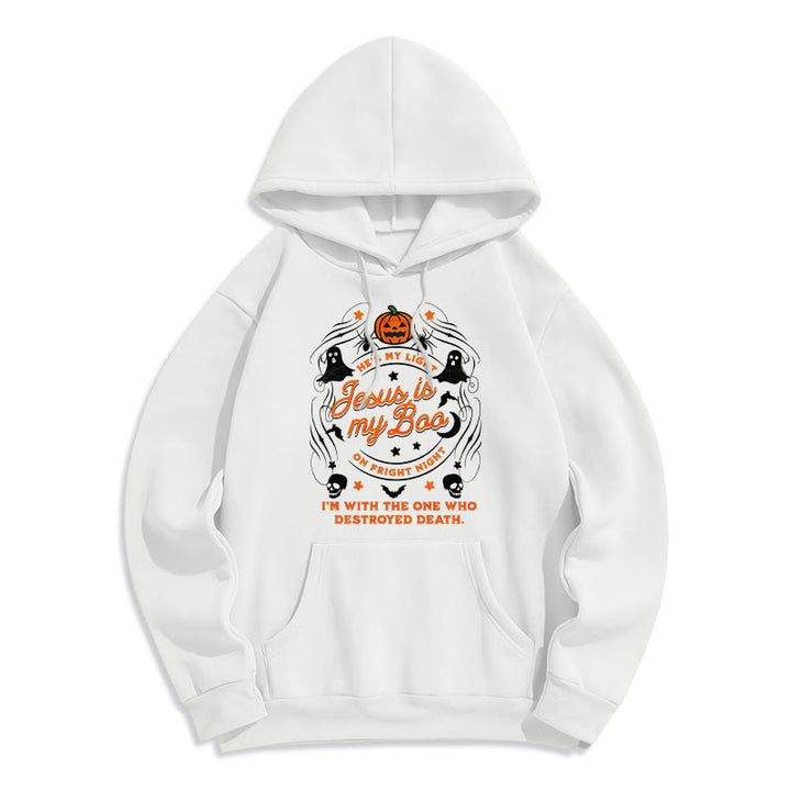 Christianartworkshop Felpa con cappuccio in poliestere foderata in pile stile Gesù è il mio tesoro con lo Spirito Santo - Bianco - 2XL - image 0