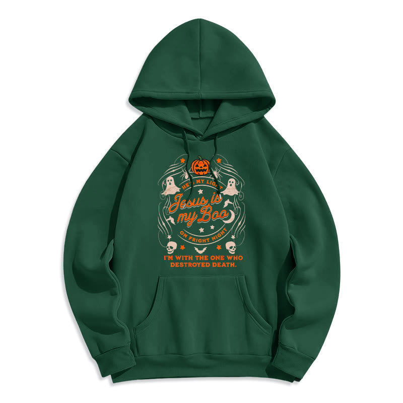 Christianartworkshop Felpa con cappuccio in poliestere foderata in pile stile Gesù è il mio tesoro con lo Spirito Santo - Verde - 2XL - image 5