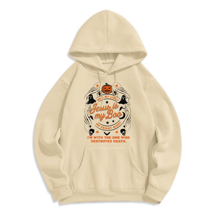 Christianartworkshop Felpa con cappuccio in poliestere foderata in pile stile Gesù è il mio tesoro con lo Spirito Santo - Beige - 2XL - image 7