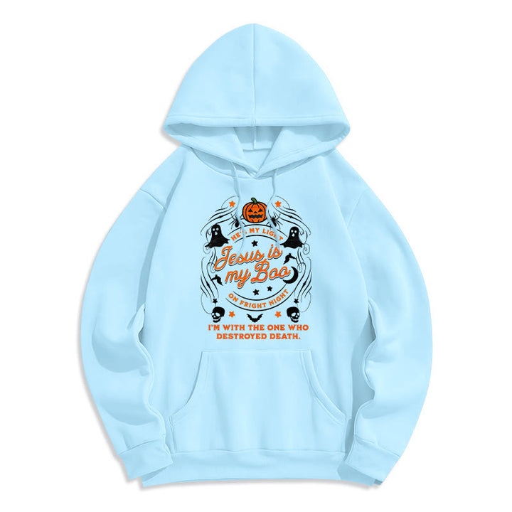 Christianartworkshop Felpa con cappuccio in poliestere foderata in pile stile Gesù è il mio tesoro con lo Spirito Santo - Blu - 2XL - image 8