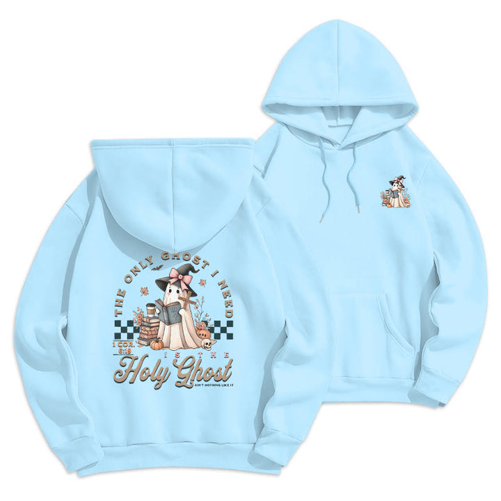 Christianartworkshop Felpa con cappuccio in poliestere foderata in pile Witchy Chic di Holy Ghost - Blu - 2XL - image 0