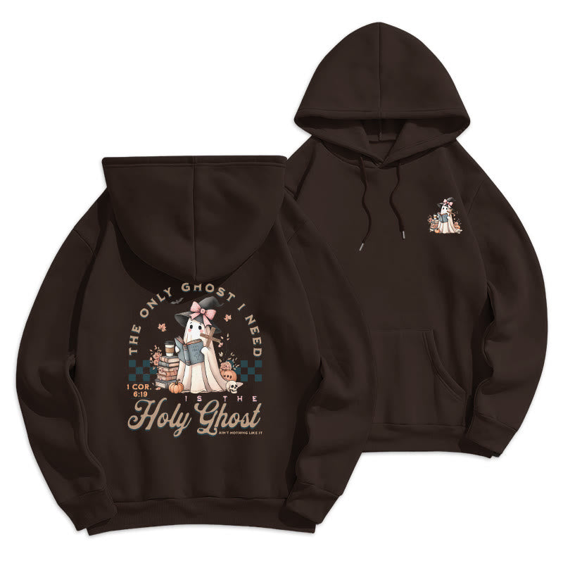 Christianartworkshop Felpa con cappuccio in poliestere foderata in pile Witchy Chic di Holy Ghost - Marrone - 2XL - image 5