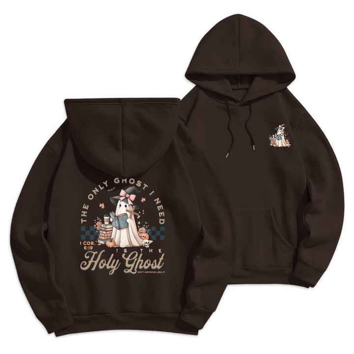 Christianartworkshop Felpa con cappuccio in poliestere foderata in pile Witchy Chic di Holy Ghost - Marrone - 2XL - image 5