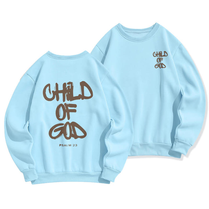 Felpa in poliestere foderata in pile per adulti Christianartworkshop Faith Graffiti Child of God - Blu - 2XL - image 0