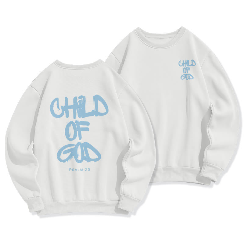 Felpa in poliestere foderata in pile per adulti Christianartworkshop Faith Graffiti Child of God - Bianco - 2XL - image 1