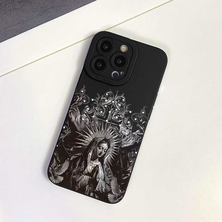 Christianartworkshop Custodia protettiva per telefono in stile gotico con croce della Sacra Vergine Maria - image 4