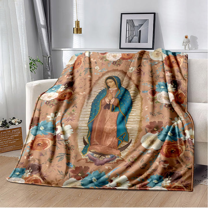 Christianartworkshop Coperta di flanella accogliente Beata Vergine di Guadalupe: calore per la tua casa - E - 264x228cm - image 4