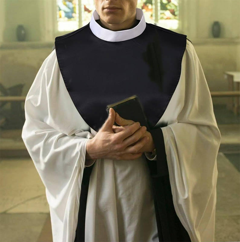 Christianartworkshop Collare unisex morbido e confortevole con linguetta clericale e inserto per varie attività - Collare del prete - image 0