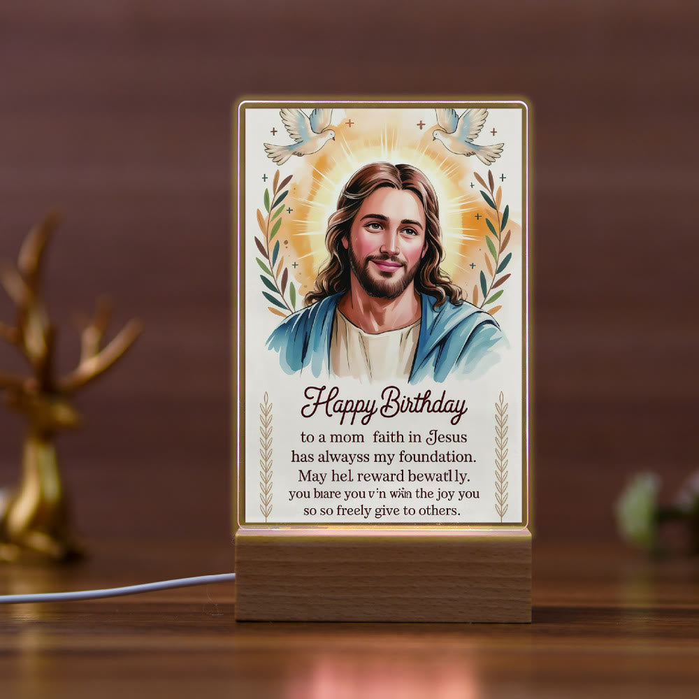 Christianartworkshop Luce notturna religiosa di Gesù e Maria: eredita un'eredità spirituale benedetta - E - image 4