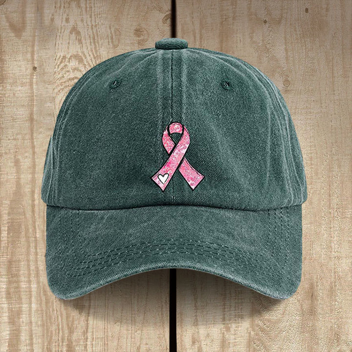 Christianartworkshop Preghiere di guarigione di Dio Cappello con nastro rosa: Guerriero della fede per la sensibilizzazione sul cancro - Verde - image 12