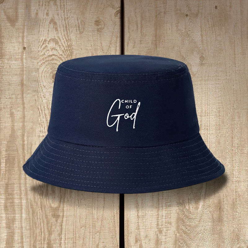 Christianartworkshop Cappello da pescatore Bambino di Dio: indossa la tua identità in Cristo - Blu navy - image 5