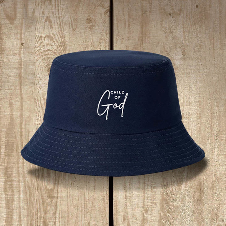 Christianartworkshop Cappello da pescatore Bambino di Dio: indossa la tua identità in Cristo - Blu navy - image 5