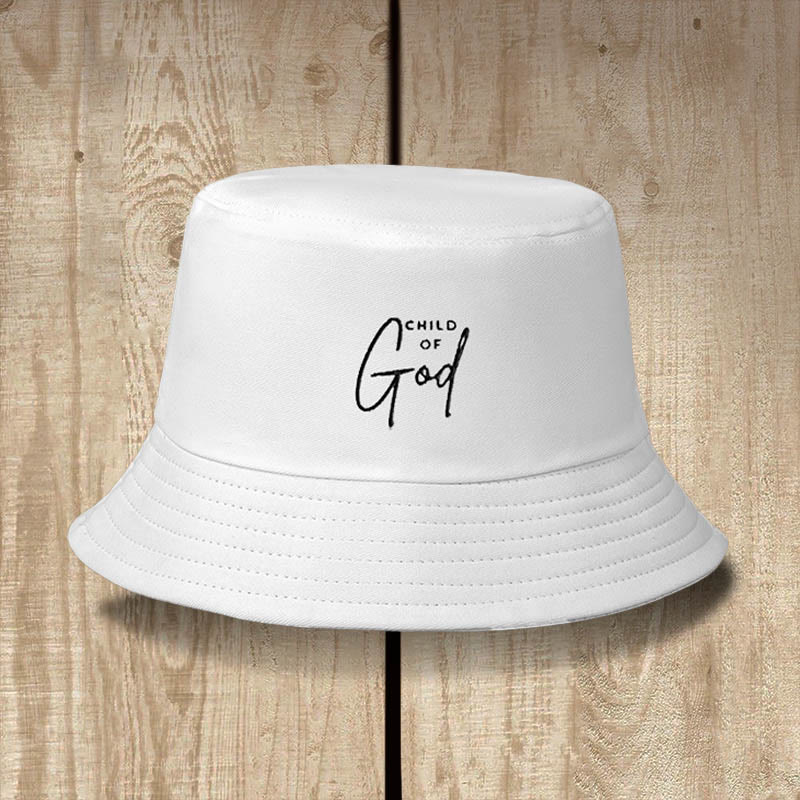 Christianartworkshop Cappello da pescatore Bambino di Dio: indossa la tua identità in Cristo - Bianco - image 2