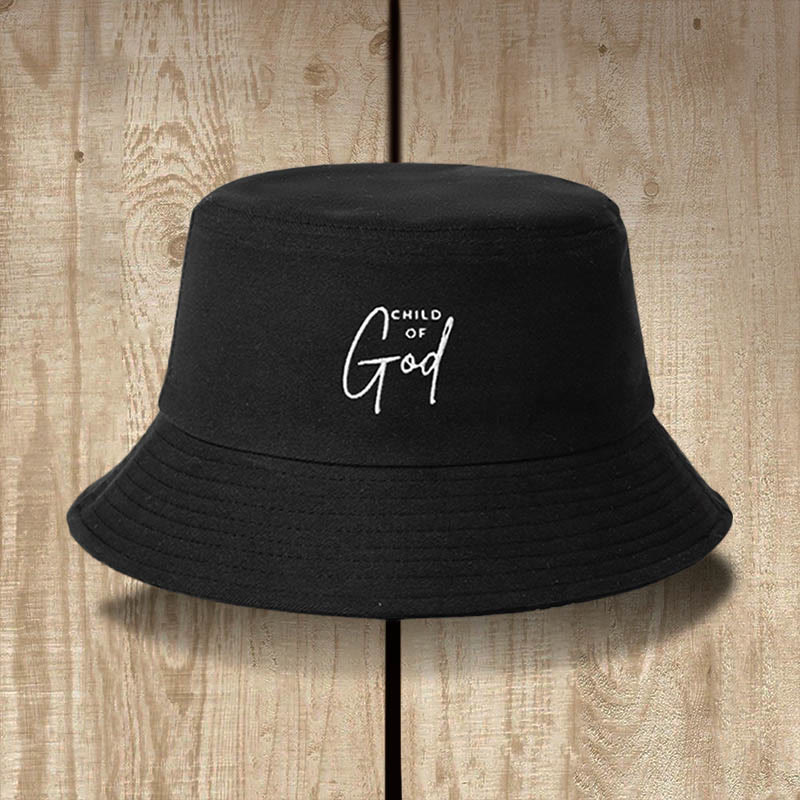 Christianartworkshop Cappello da pescatore Bambino di Dio: indossa la tua identità in Cristo - Nero - image 1