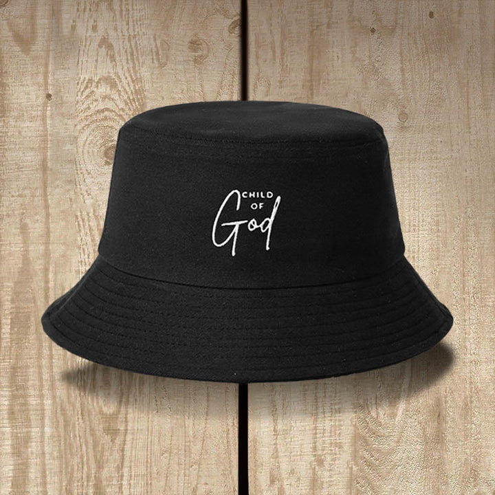 Christianartworkshop Cappello da pescatore Bambino di Dio: indossa la tua identità in Cristo - Nero - image 1