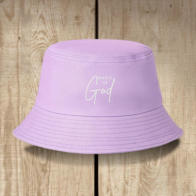 Christianartworkshop Cappello da pescatore Bambino di Dio: indossa la tua identità in Cristo - Viola - image 6