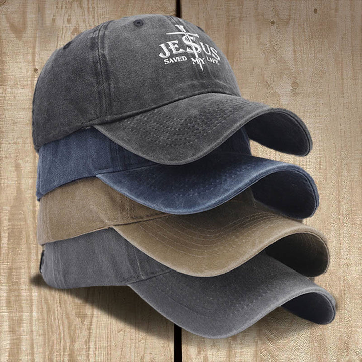 Christianartworkshop Gesù mi ha salvato la vita - Berretto da baseball con scritta: Salvato dalla grazia - image 1