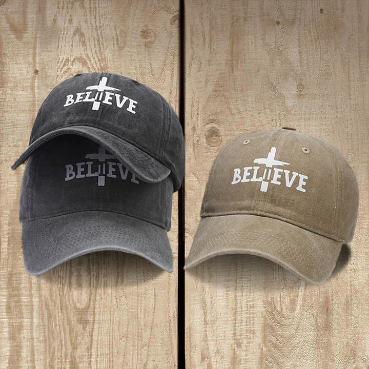 Christianartworkshop Berretto da baseball Believe in the Cross: la fede supera il dubbio - image 1