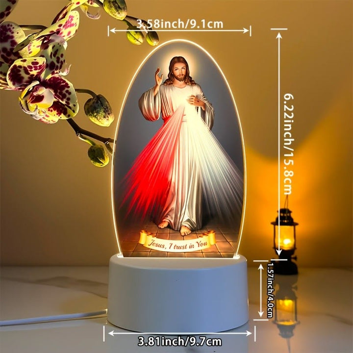 Christianartworkshop Benedizione quotidiana Scene sacre ovali Luce notturna: alone luminoso e icone sacre - image 6