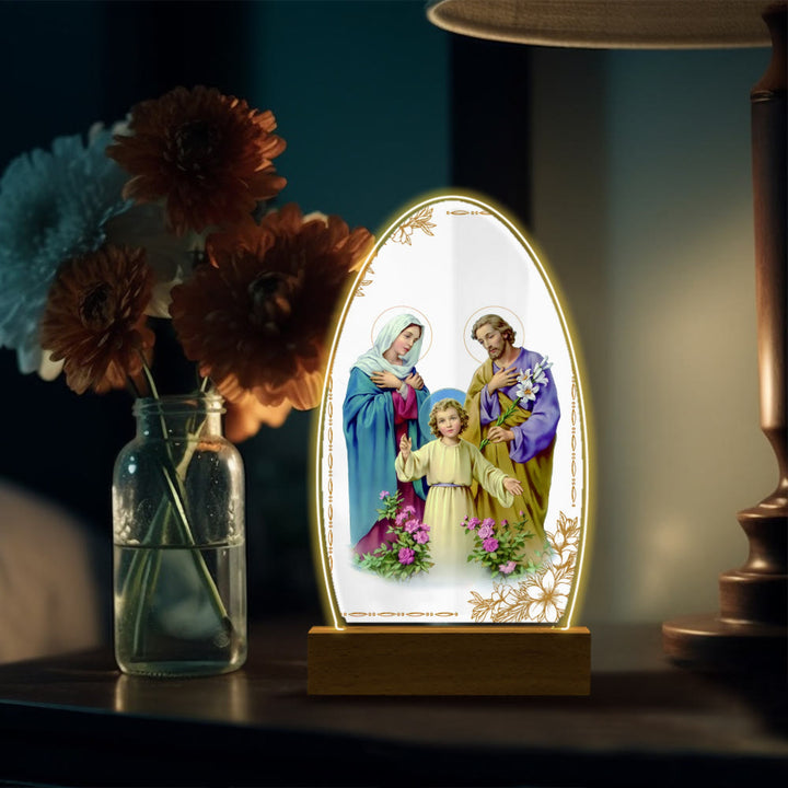 Christianartworkshop Benedizione quotidiana Scene sacre ovali Luce notturna: alone luminoso e icone sacre - J - image 17