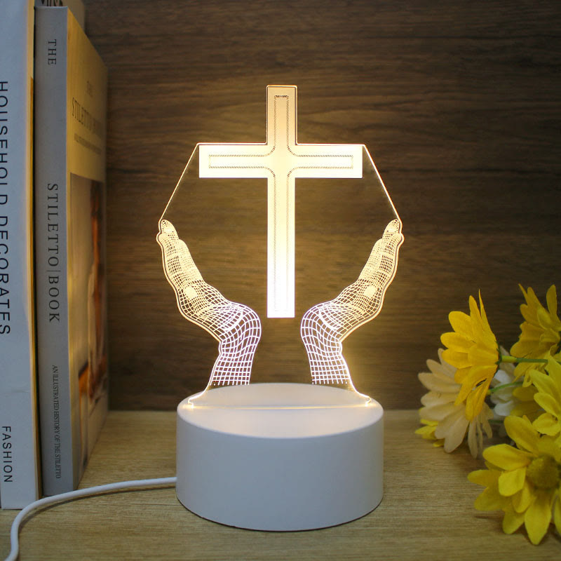 Christianartworkshop Minimalist Faith Regalo Unico Luce Notturna: Contorni Luminosi e Icone Eterne - IO - image 8