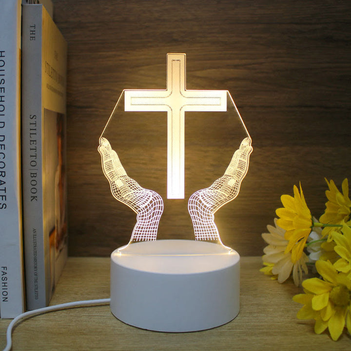 Christianartworkshop Minimalist Faith Regalo Unico Luce Notturna: Contorni Luminosi e Icone Eterne - IO - image 8