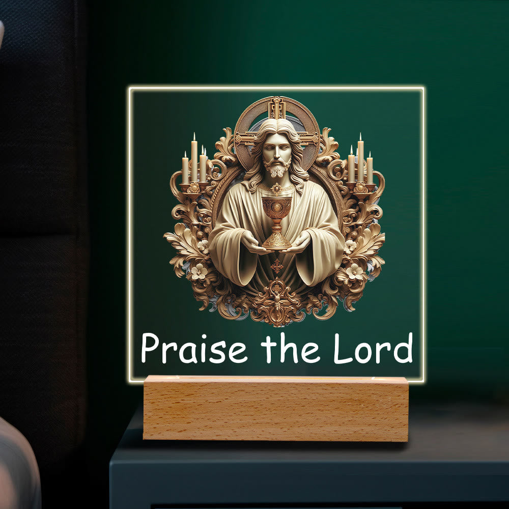 Christianartworkshop Christ Art Scene Night Light: Icone sacre e bagliore duraturo - B - image 5