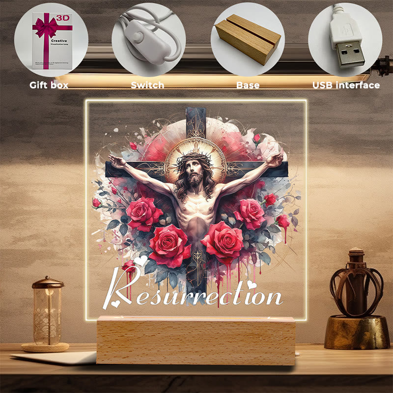 Christianartworkshop Christ Art Scene Night Light: Icone sacre e bagliore duraturo - image 1