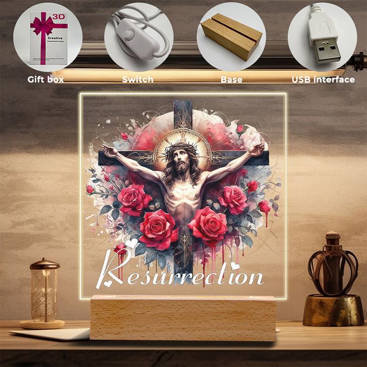 Christianartworkshop Christ Art Scene Night Light: Icone sacre e bagliore duraturo - image 1