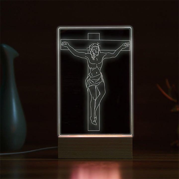 Christianartworkshop Minimalist Sacred Outlines Night Light: Condividi legami divini - IO - image 8