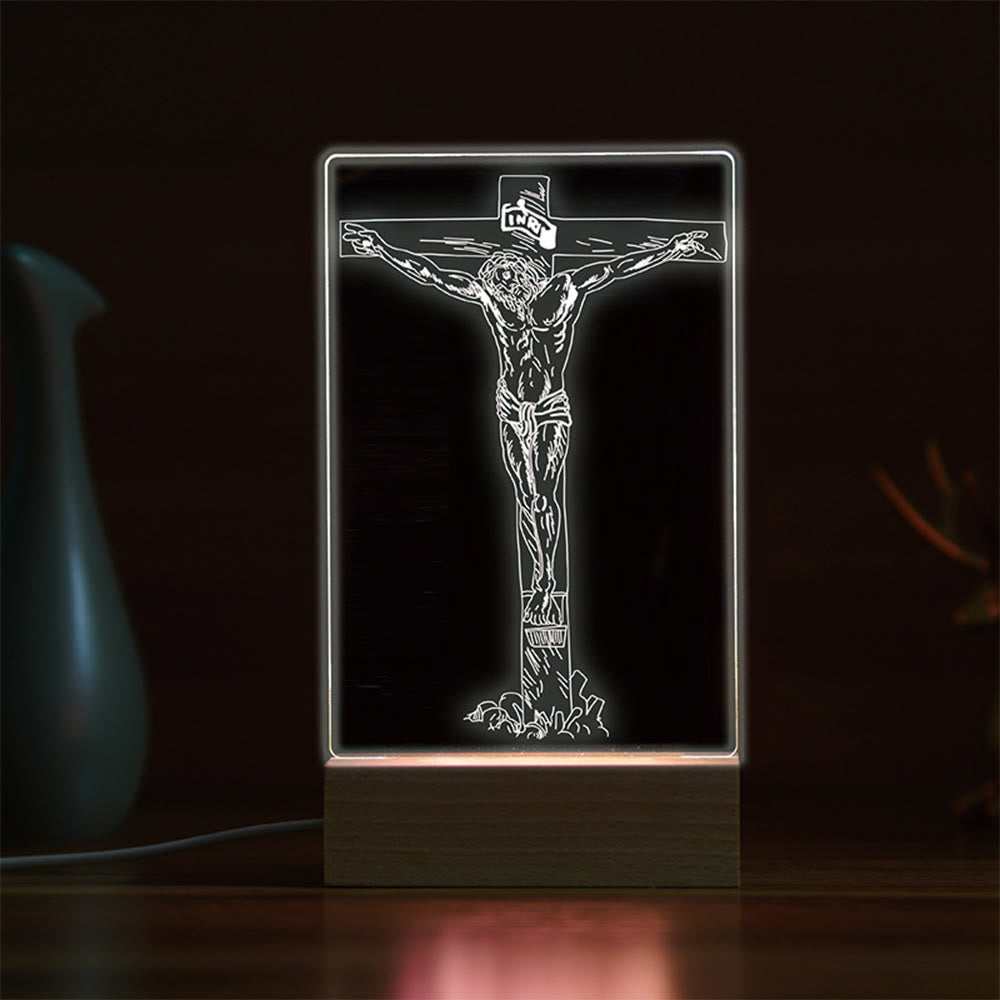 Christianartworkshop Minimalist Sacred Outlines Night Light: Condividi legami divini - M - image 12