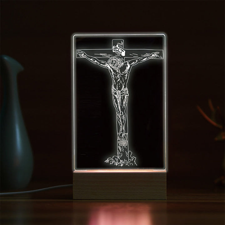 Christianartworkshop Minimalist Sacred Outlines Night Light: Condividi legami divini - M - image 12