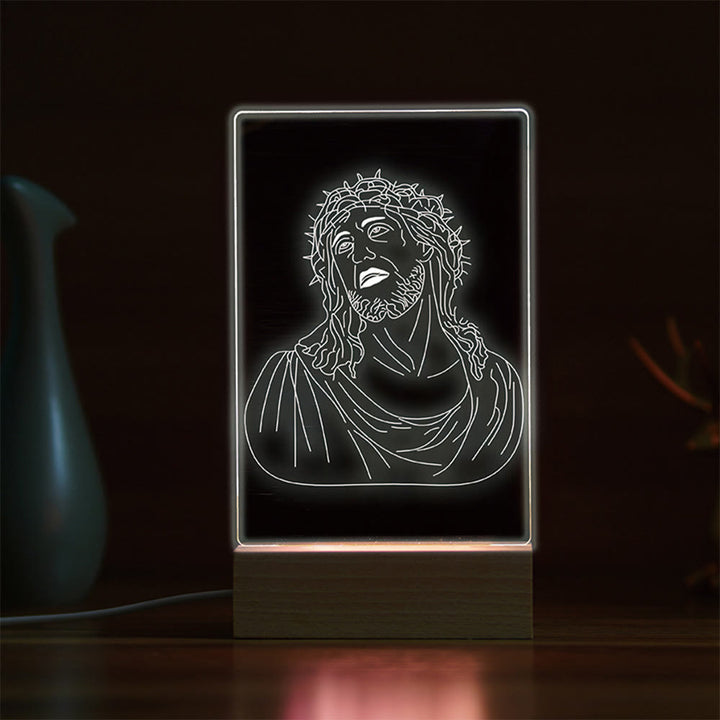 Christianartworkshop Minimalist Sacred Outlines Night Light: Condividi legami divini - H - image 7