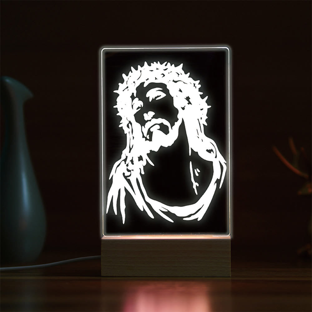 Christianartworkshop Minimalist Sacred Outlines Night Light: Condividi legami divini - C - image 2