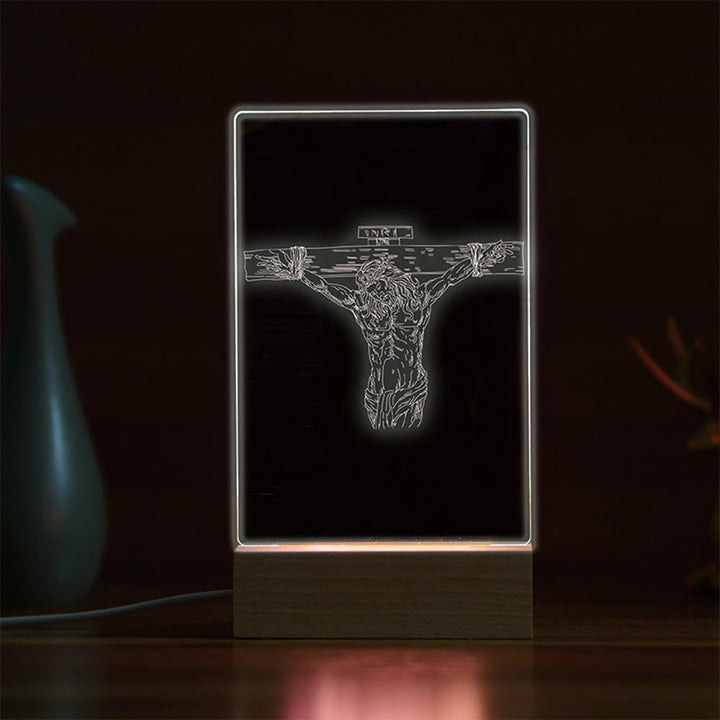 Christianartworkshop Minimalist Sacred Outlines Night Light: Condividi legami divini - J - image 9